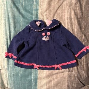 Baby Q 3-6 Month Blue Flower Top